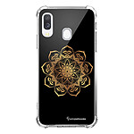 LaCoqueFrançaise Coque Samsung Galaxy A40 anti-choc souple angles renforcés transparente Motif Mandala Or