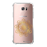LaCoqueFrançaise Coque Samsung Galaxy S7 Edge anti-choc souple angles renforcés transparente Motif Mandala Or
