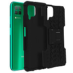 Avizar Coque Huawei P40 Lite Protection Bi-matière Antichoc Béquille Support Noir