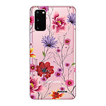 Evetane Coque Samsung Galaxy S20 360 intégrale transparente Motif Fleurs Multicolores Tendance