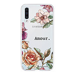 LaCoqueFrançaise Coque Samsung Galaxy A50 360 intégrale transparente Motif Amour en fleurs Tendance