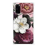 LA COQUE FRANCAISE Coque Samsung Galaxy S20 anti-choc souple angles renforcés transparente Fleurs roses