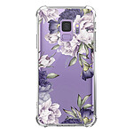 LaCoqueFrançaise Coque Samsung Galaxy S9 anti-choc souple angles renforcés transparente Motif Pivoines Violettes