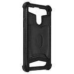 Avizar Coque Smartphone 4.7'' à 5'' Souple Coins Bumper Porte-carte Amovible  Noir