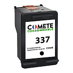 COMETE - Marque Française - 337 - 1 Cartouche d'encre Compatible HP 337 pour imprimante HP - 1 Noiir