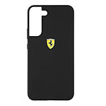 Ferrari Coque Samsung Galaxy S22 Plus Silicone Mate Interieur Soft-touch  Noir