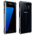 Avizar Pack Protection Samsung Galaxy S7 Coque Souple + Film Verre Trempé Transparent