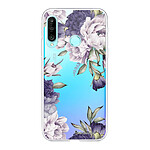 LaCoqueFrançaise Coque Huawei P30 Lite/ P30 Lite XL 360 intégrale transparente Motif Pivoines Violettes Tendance