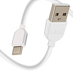 LinQ Câble USB vers USB C Charge 3A Synchronisation données 1m Blanc