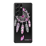 Evetane Coque Samsung Galaxy S21 Ultra 5G silicone transparente Motif Carpe diem ultra resistant