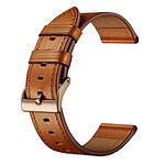 Avizar Bracelet pour Apple Watch 45mm / 44mm / 42mm Cuir véritable camel