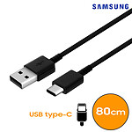 Samsung Câble USB vers USB C Charge et Synchronisation 80cm EP-DR140AWE  Noir