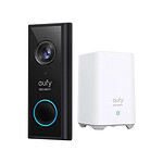 Eufy - Kit Sonnette Vidéo saillie Doorbell 2K + HomeBase