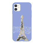 LaCoqueFrançaise Coque iPhone 11 Silicone Liquide Douce lilas Illumination de paris