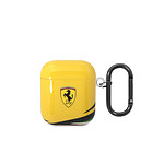 Ferrari Coque pour Airpods 1 et 2 Anti-choc en Silicone Jaune