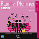 QUO VADIS Calendrier Scolaire Hebdomadaire FAMILY PLANNER 30 x 30 cm