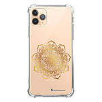 LaCoqueFrançaise Coque iPhone 11 Pro anti-choc souple angles renforcés transparente Motif Mandala Or