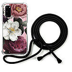 LaCoqueFrançaise Coque cordon Samsung Galaxy S20 Dessin Fleurs roses