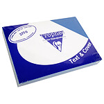 Clairefontaine Paquet de 100 Couvertures reliure Text&Cover Cuir 270g A4 210x297 mm Bleu écolier x 5