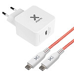 Xtorm Chargeur Mural USB-C Power Delivery 18W et Câble USB Type C PD Blanc