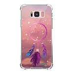 Evetane Coque Samsung Galaxy S8 Plus anti-choc souple angles renforcés transparente Motif Attrape rêve rose