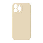 Avizar Coque iPhone 13 Pro Max Silicone Semi-Rigide Finition Soft Touch blanc cassé