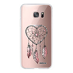 Evetane Coque Samsung Galaxy S7 Edge 360 intégrale transparente Motif Attrape coeur Tendance