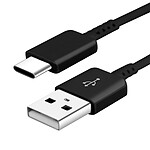 Samsung Câble USB vers USB type C Original  EP-DW700CWE Noir charge et synchro