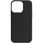 Avizar Coque pour iPhone 15 Pro Max Silicone Semi-rigide Finition Douce au Toucher Fine  Noir