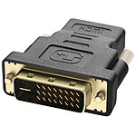 Avizar Convertisseur Vidéo HDMI Femelle vers DVI Mâle Bidirectionnel  Noir Plaqué Or