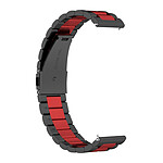 Avizar Bracelet pour Huawei Watch GT Runner / Watch GT 3 46mm Maille Acier Noir / Rouge