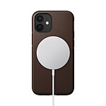 Nomad-Rugged Case Compatible avec le MagSafe pour iPhone 12 Mini Marron-MARRON