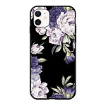 LaCoqueFrançaise Coque iPhone 12 Mini Silicone Liquide Douce Pivoines Violettes