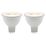 Lot de 2 spots LED 5W GU5,3 350lm 2700K (blanc chaud) - Elexity