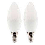 Lot de 2 ampoules LED Flamme 5W E14 400lm 6500K - Elexity