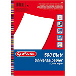 HERLITZ Lot de 500 feuilles de papier universel A4 80 g Blanc sans bois