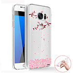 Evetane Coque Samsung Galaxy S7 360 intégrale transparente Motif Chute De Fleurs Tendance