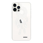 Evetane Coque iPhone 12/12 Pro silicone transparente Motif Attrape reve blanc ultra resistant