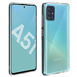 Avizar Coque Samsung Galaxy A51 Silicone Souple et Film Verre Trempé 9H Transparent