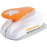 Fiskars Perforatrice à levier S 'étoile', blanc / orange