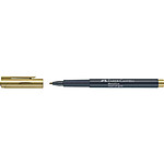 FABER-CASTELL Marqueur Metallics pointe ogive 1,5 mm or x 10