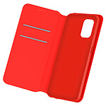Avizar Housse Xiaomi Redmi Note 10 / Note 10s Porte-cartes Fonction Support Vidéo rouge