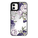 LaCoqueFrançaise Coque iPhone 12 Mini miroir Pivoines Violettes Design