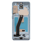 Clappio Bloc Complet pour Samsung S20 Écran LCD + Vitre Tactile et Châssis Bleu Pâle