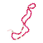 Avizar Bijou de Téléphone Bracelet à Perle Marbre 80cm Collection Marble Rouge