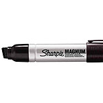 Sharpie Marqueur permanent METAL MAGNUM, pointe biseautée, noir x12