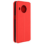 Avizar Étui Nokia X10 et X20 Clapet Portefeuille Fonction Support Vidéo rouge