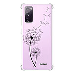 Evetane Coque Samsung Galaxy S20 FE anti-choc souple angles renforcés transparente Motif Pissenlit