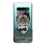 Evetane Coque Samsung Galaxy S10 360 intégrale transparente Motif Tigre Fashion Tendance