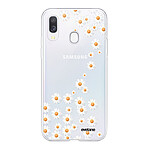 Evetane Coque Samsung Galaxy A20e 360 intégrale transparente Motif Marguerite Tendance
